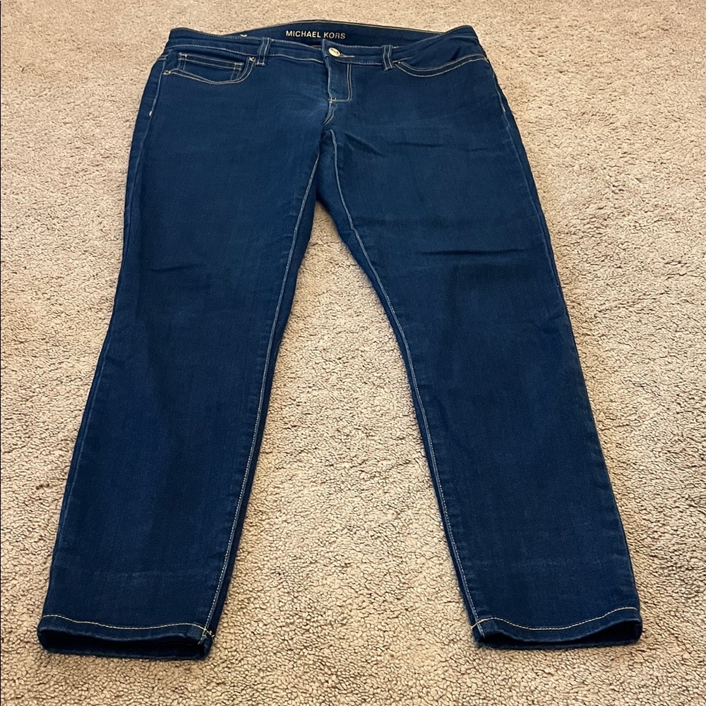 Michael Kors Women's Dark Blue Skinny Jeans